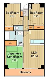 ドルチェコート 3LDKの間取図画像