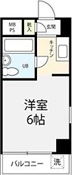 エレガンス笹塚 ワンルームの間取図画像