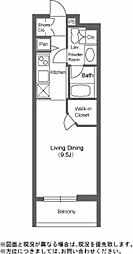 東京メトロ銀座線 表参道駅 徒歩10分の賃貸マンション 3階1Kの間取り