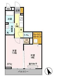 サニークロスZ 2Kの間取図画像