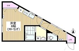 Akitamansion ワンルームの間取図画像