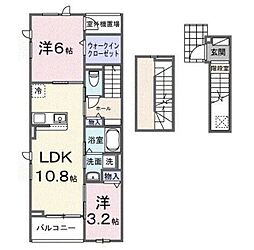コッリーナ・ヴェルデ K 2LDKの間取図画像