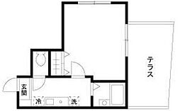 アーバンヒルズ新井薬師 1階1Kの間取り