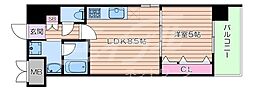 STORM 4階1LDKの間取り
