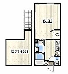サニーサイド湘南深沢 1階1Kの間取り
