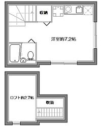 アーバンテラス高円寺南 2階ワンルームの間取り