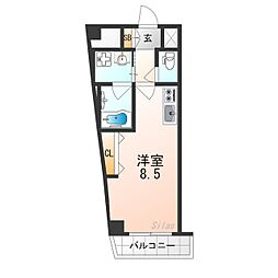 エールグラン吹田片山町 ワンルームの間取図画像