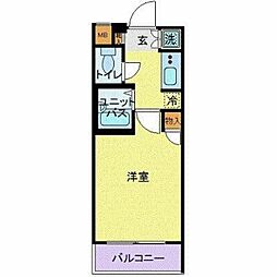 東京メトロ南北線 東大前駅 徒歩7分の賃貸マンション 5階1Kの間取り