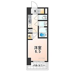 JR大阪環状線 弁天町駅 徒歩6分の賃貸マンション 7階1Kの間取り