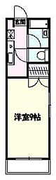 サングリーン小林 1Kの間取図画像
