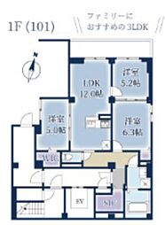Maison Futaba 3LDKの間取図画像