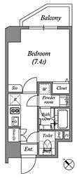 GRANPASEO巣鴨2 1Kの間取図画像