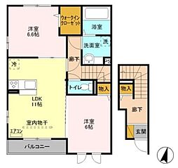 間取図画像 2LDK