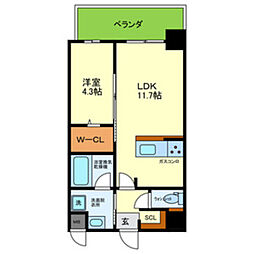 ブループラス針中野 4階/-
