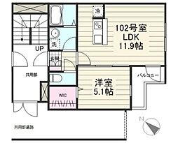 CREAL門前仲町 1階1LDKの間取り