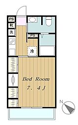 リブリ・ユニティ 1Kの間取図画像