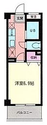 シャトーアフリート 1Kの間取図画像