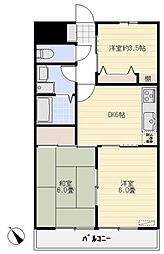 ナイスアローメイク 3DKの間取図画像