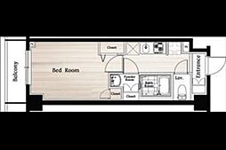 Nステージ鶴見 3階1Kの間取り