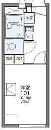 レオパレスコンフォートウッズ5 1Kの間取図画像