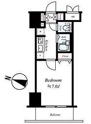 ＩＳＬＥ東京向島 10階1Kの間取り