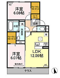 間取図画像 2LDK