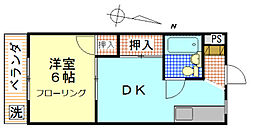 間取図画像 1DK