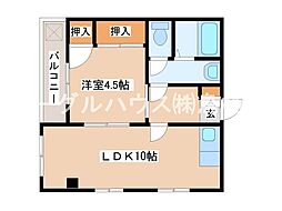 間取図画像 1LDK
