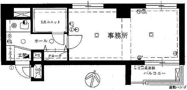 ブルーライン 阪東橋駅まで 徒歩4分(1K) 2階の間取り