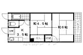 京都市山科区勧修寺本堂山町 3階建 築47年のイメージ