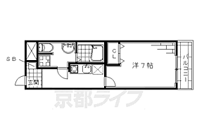 アルバローザ京都 402 ｜ 京都府京都市伏見区竹田久保町（賃貸マンション1K・4階・25.65㎡） その2