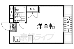 グレースＹＹＵ−30 3階1Kの間取り