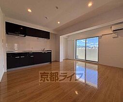 京都地下鉄東西線 椥辻駅 徒歩7分の賃貸マンション 4階2LDKのリビング/ダイニング