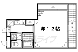 Ｐｕｒｅ　Ｃｒｙｓｔａｌ 1階1Kの間取り