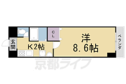 JR片町線(学研都市線) JR三山木駅 徒歩7分の賃貸マンション 3階1Kの間取り