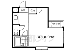 メゾン・ド・ルミネ 2階1Kの間取り