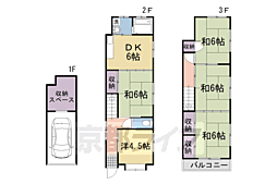 深草町通町貸家 5DKの間取り