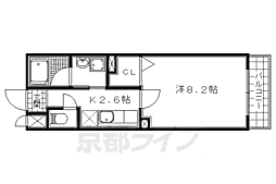 コーディアルホームズ 3階1Kの間取り