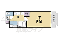 （仮称）伏見区新町一丁目マンション 1階1Kの間取り