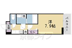 JR片町線(学研都市線) 津田駅 徒歩13分の賃貸アパート 2階1Kの間取り