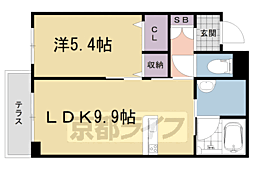 シャーメゾンレフィーノ 1階1LDKの間取り
