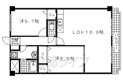 ＰＩＮＥ　ＦＩＥＬＤ 4階3LDKの間取り