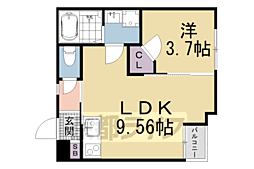 Ｐｏｒｔｏｆｉｎｏ六地蔵 305 3階1LDKの間取り