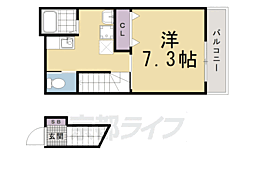 グランパレスCoCo 1Kの間取図画像