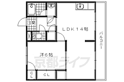 リーベンハイム 1LDKの間取図画像