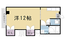 たけうちハイツ 1Kの間取図画像