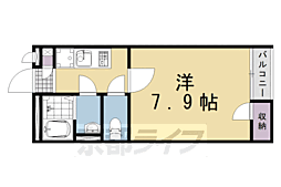 クレイノセディ今里 1Kの間取図画像