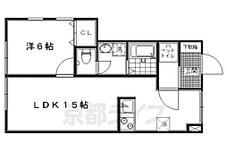 カナルガーデン 1LDKの間取図画像