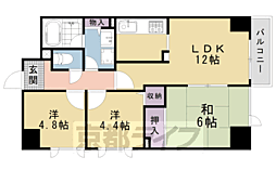パインフィールド吉祥院 3LDKの間取図画像