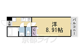 プレシャス七番館 1Kの間取図画像